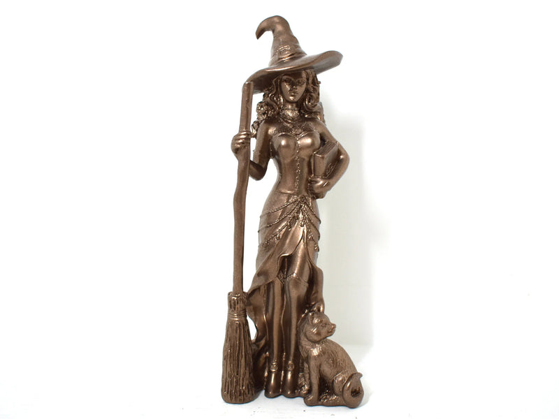 Bronze Witch Figurine