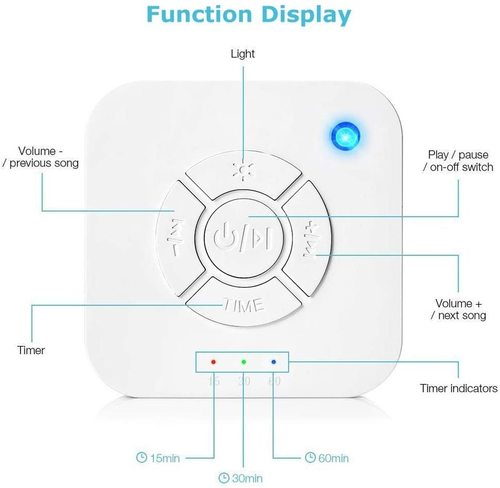 Portable White Noise Machine with light