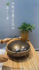 Beautiful Steel Tongue Hand Drum With Carry Bag And Drumsticks