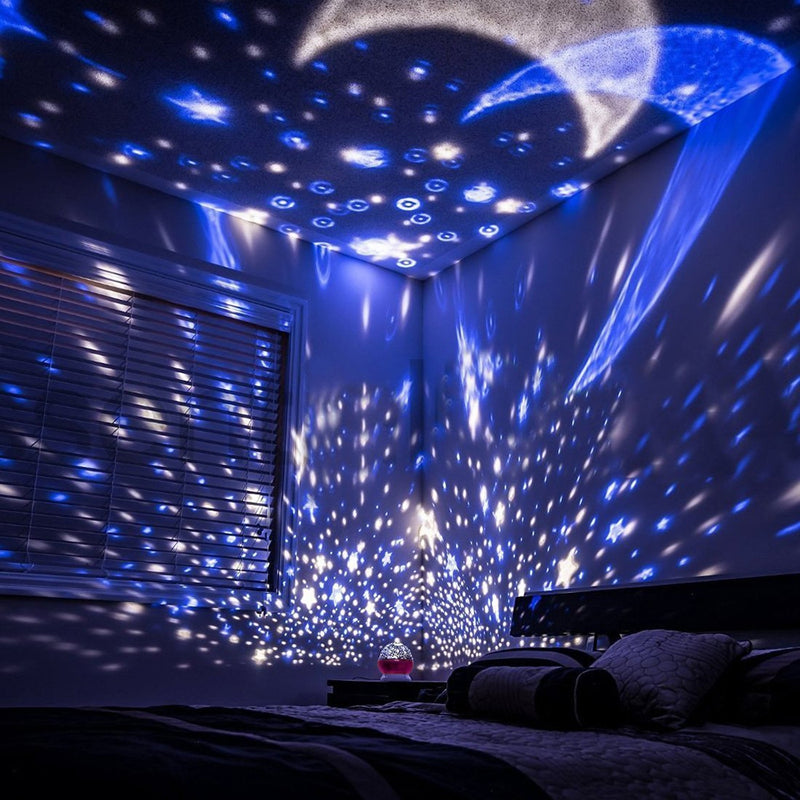 Star Light Rotating Projector Lamp for Kids Bedroom - Nifti NZ