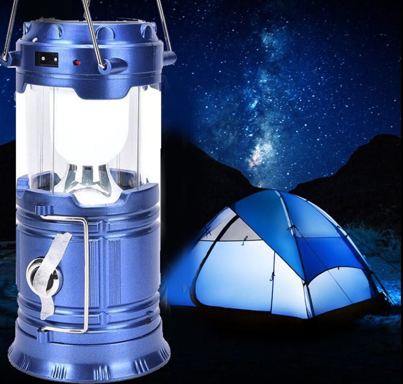 LED USB Solar Rechargeable Outdoors Lantern