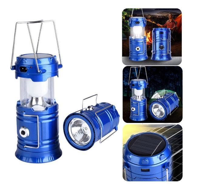 LED USB Solar Rechargeable Outdoors Lantern