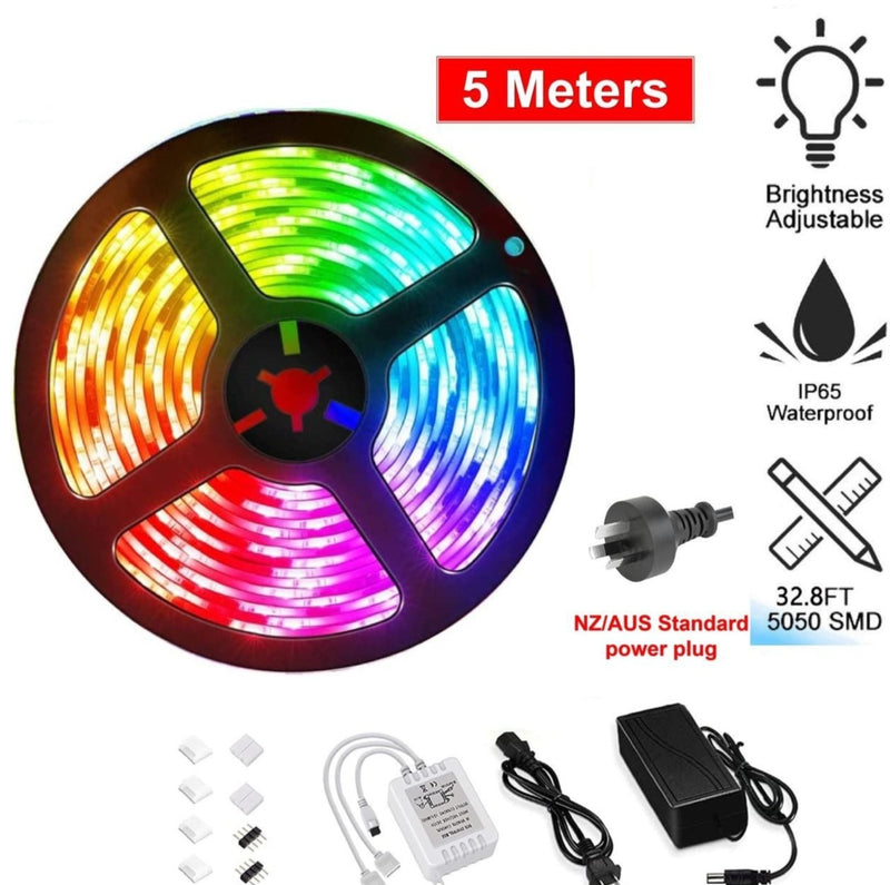 Waterproof LED RGB Strip Lights - 5m