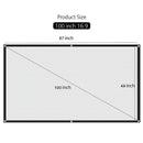 High Brightness 100 inch HD Projector Screen