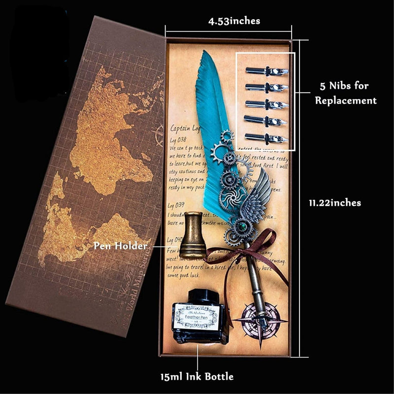 Calligraphy Feather Pen Writing Set