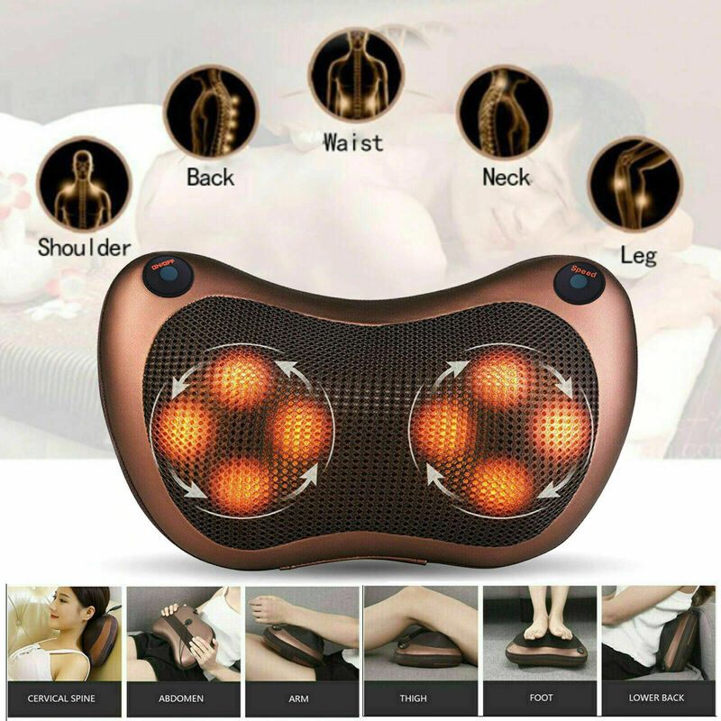 Electric Shiatsu Luxury Massager Pillow for Home/Car