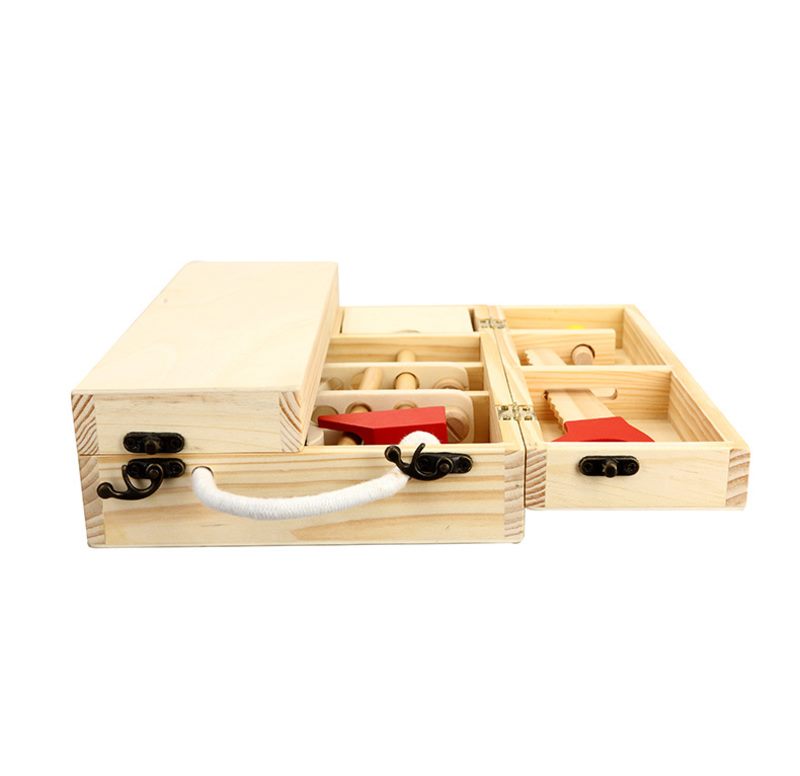 Kids Wooden Tool Set with Box 36Pcs