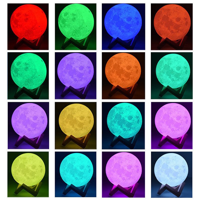 Moon Night Light Lamp - 16 Colours