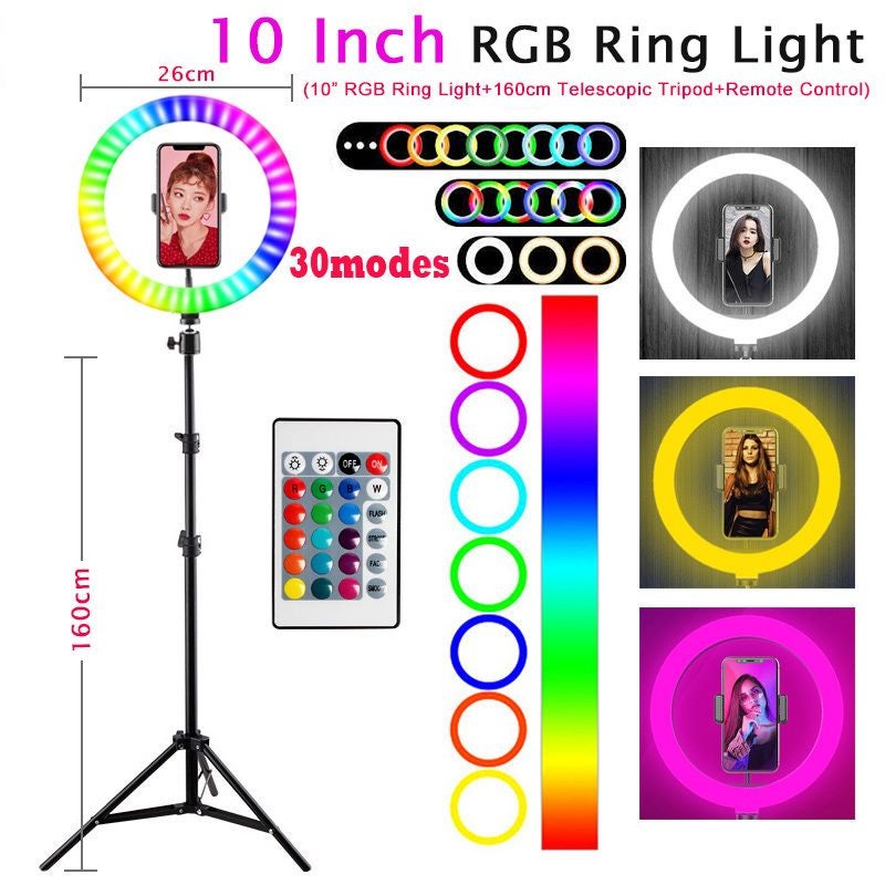 26cm RGB LED Soft Ring Light