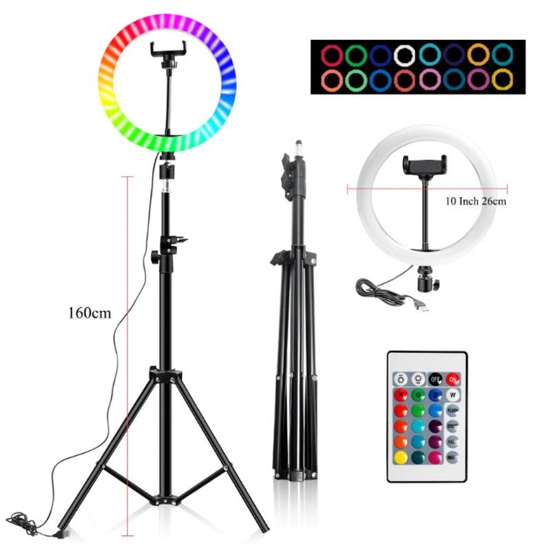 26cm RGB LED Soft Ring Light