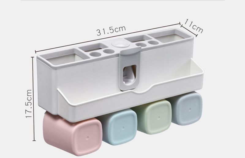 Toothbrush Holder Rack Bathroom Storage Organiser