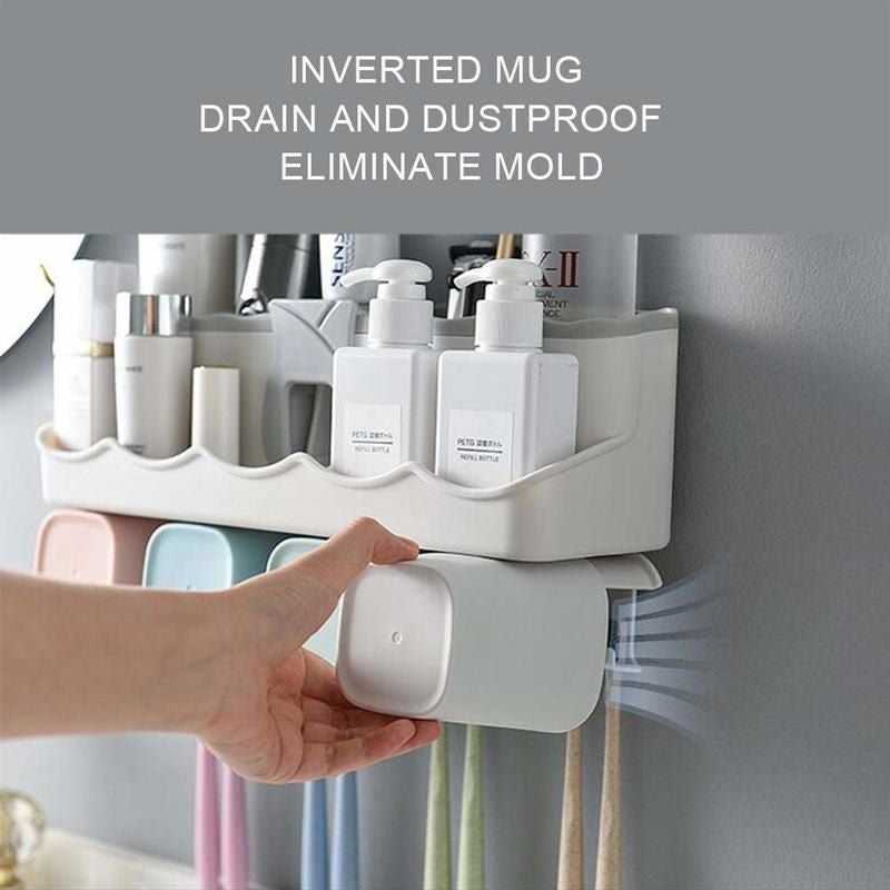 Toothbrush Holder Rack Bathroom Storage Organiser