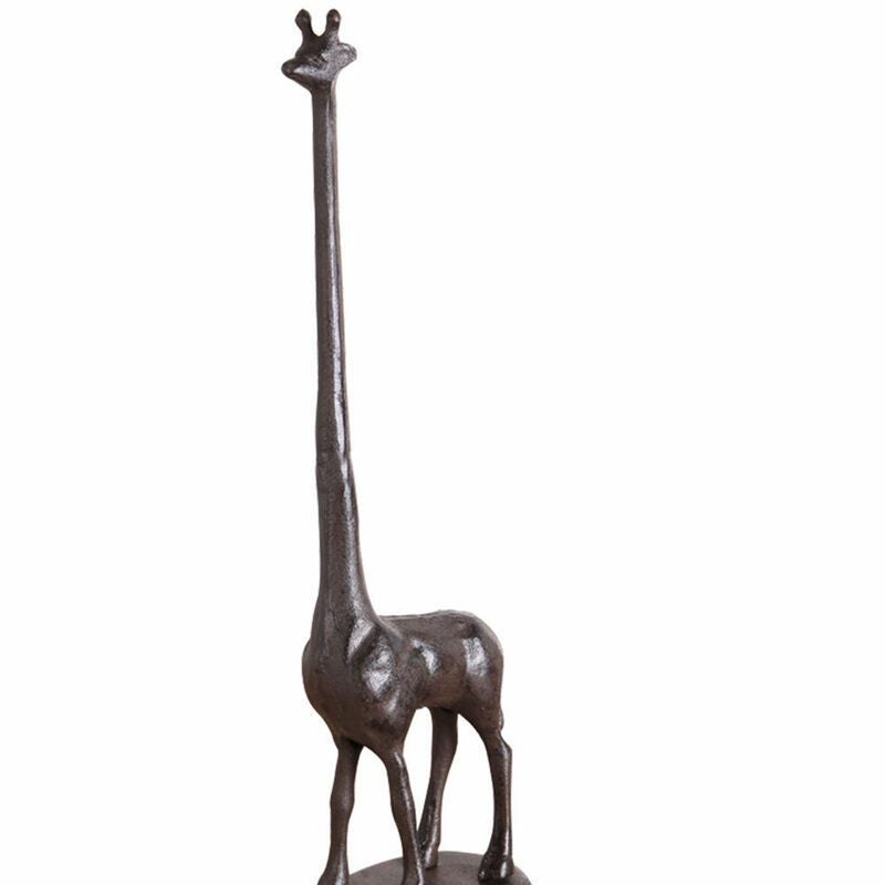 Cast Iron Giraffe Stand Tissue/Toilet Paper Holder