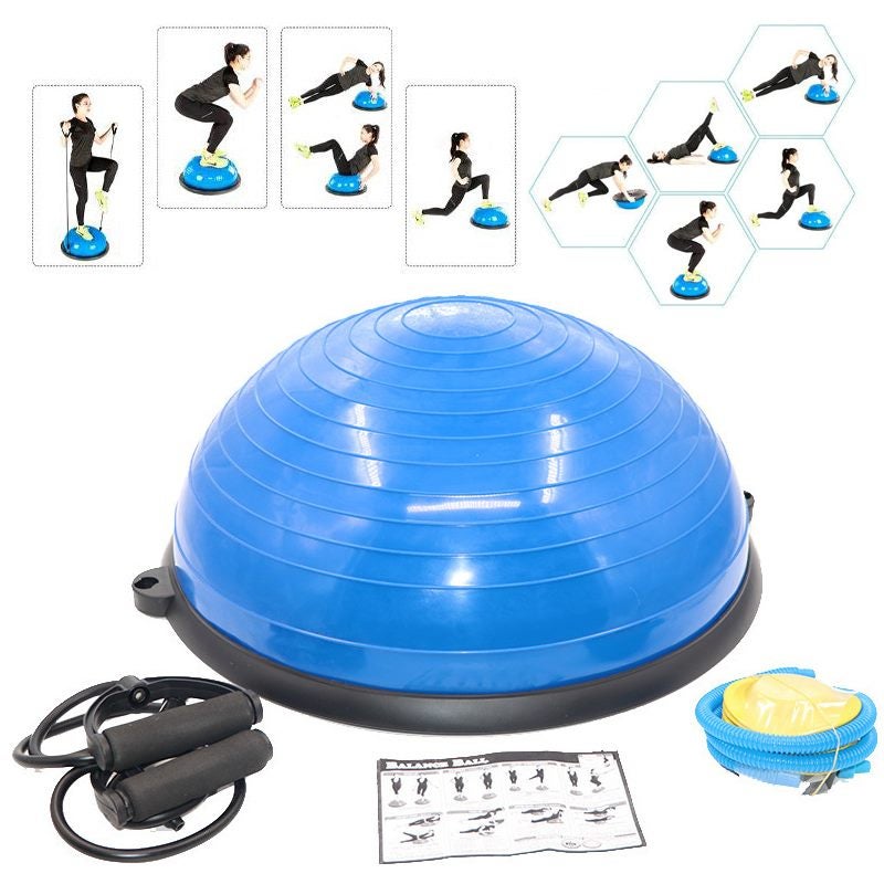 Balance Ball Yoga Home Fitness Trainer Exercise w Resistance Straps