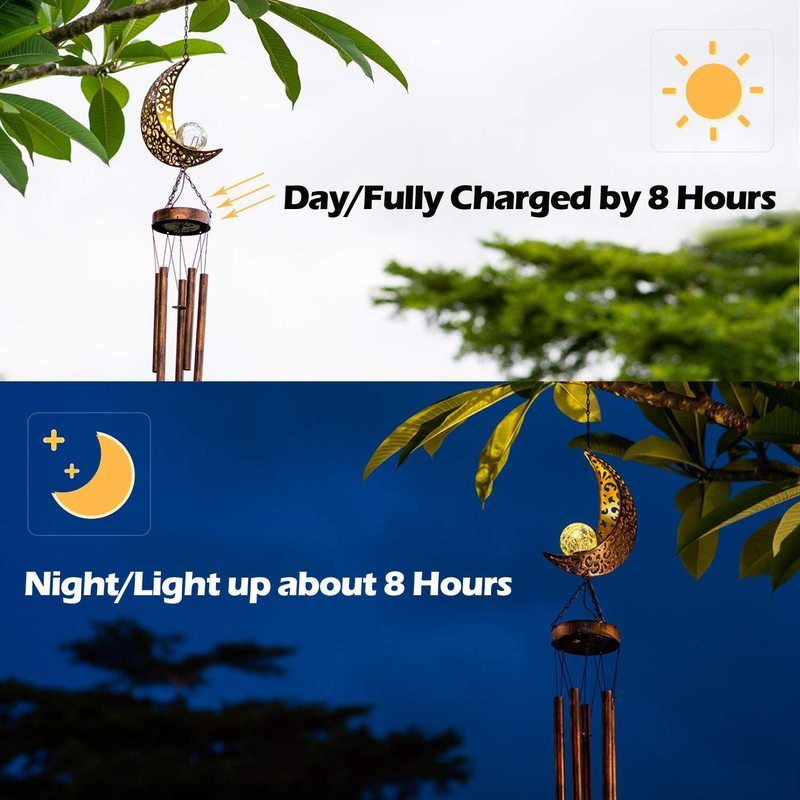 Moon Solar Wind Chimes