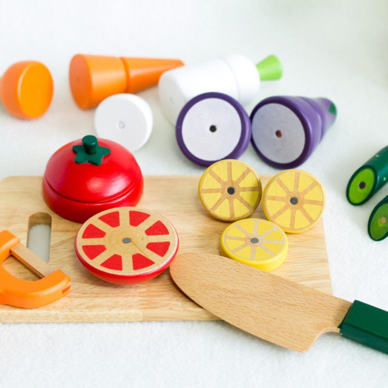 Wooden Pretend Playing Food