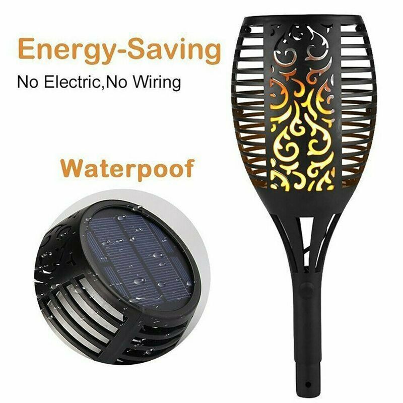 Solar Flame Lights - Outdoor Waterproof Lights