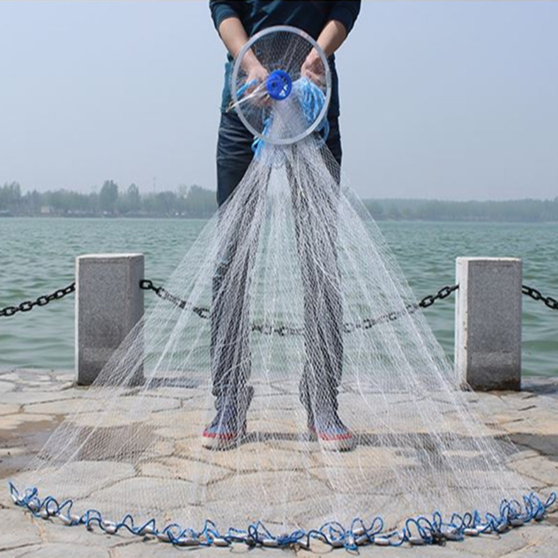 Hand Cast Fishing Net with Sinker