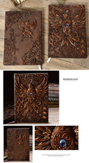Beautiful Embossed Leather Notebook - Magic Spells Book Hand Book - Nifti NZ
