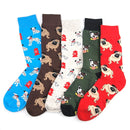 New Novelty Socks Funky Dog Pug Beagle Bulldog Unisex Cotton Happy Socks - Nifti NZ
