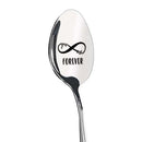 Lovely Gift - Engraved Spoon Set Long Handle Teaspoon Tableware Dessert Spoon - Nifti NZ