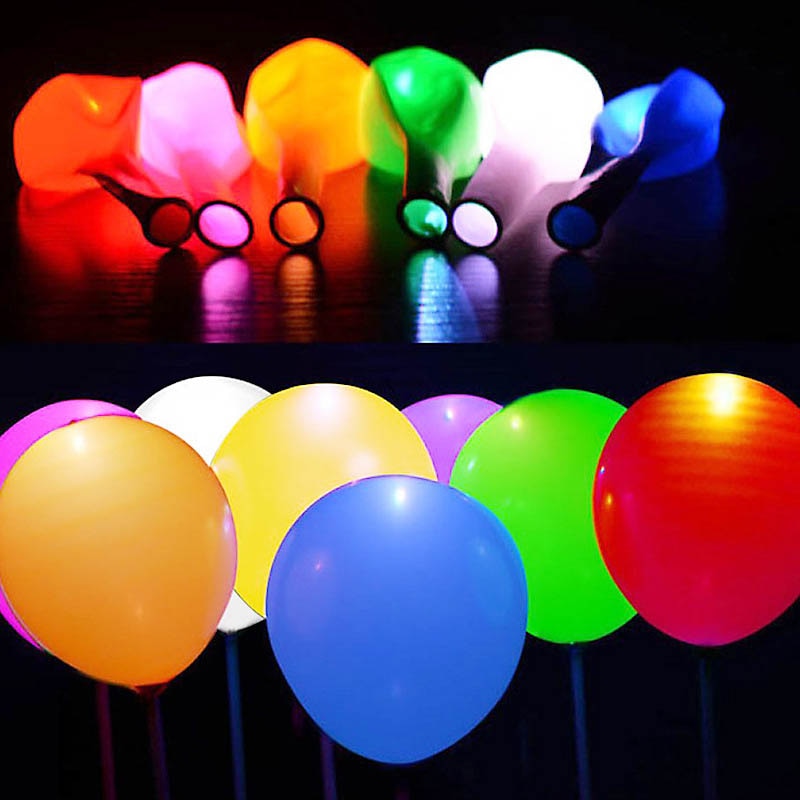 5Pcs LED Light Balloons - Latex 12" - Nifti NZ