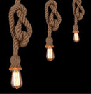 Retro Hemp Rope Pendant Lights - Vintage Loft Industrial Hanging Lamp - Nifti NZ