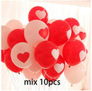 10pcs Foil Heart Balloons - Party Decor Gifts - Nifti NZ