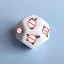 Erotic Sex Dice - 12 Sided Glow in the dark Dice