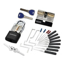 Complete Lock Picking kit - Transparent Practice Padlock Set