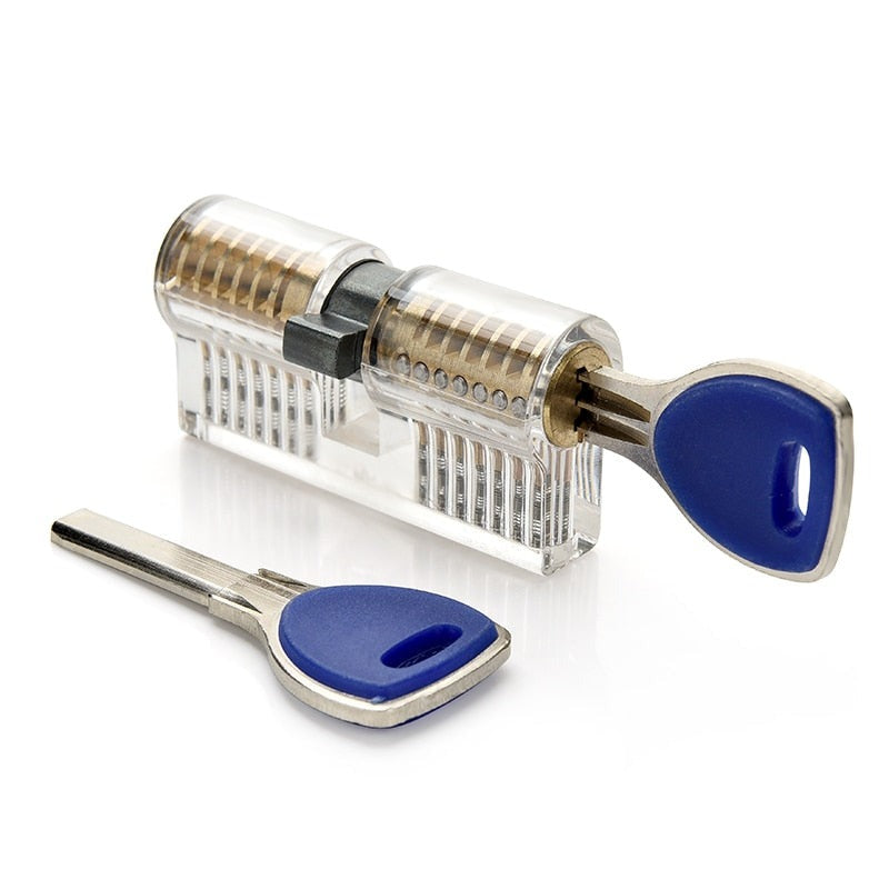 Complete Lock Picking kit - Transparent Practice Padlock Set