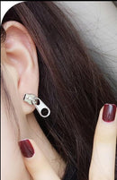 Zipper Earrings - Punk Style Street Fashion Unusual Earrings Studs - Nifti NZ