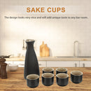 Ceramic Sake Cups & Dispenser - Japanese Style Home Retro Drinkware Sets