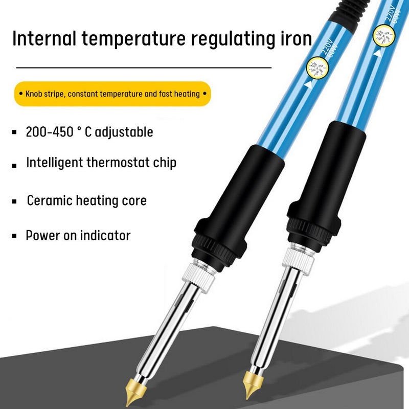 76Pc Electric Solder Iron Kit DIY Wood Burning Pen Craft Tool Pyrography Tool Set - Nifti NZ
