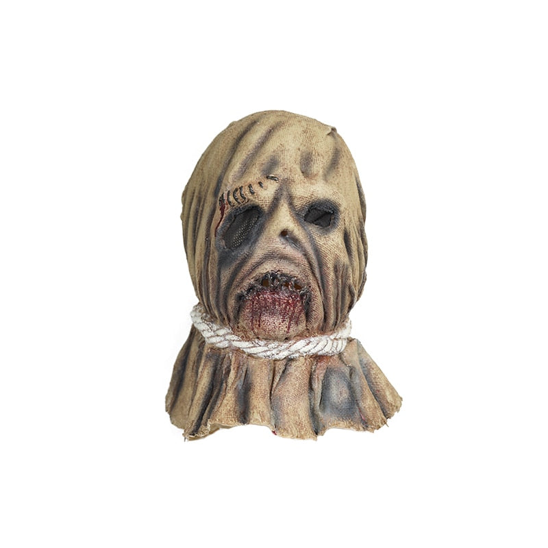 Realistic Scarecrow Mask - Full Latex Halloween Prop - Nifti NZ