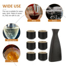 Ceramic Sake Cups & Dispenser - Japanese Style Home Retro Drinkware Sets