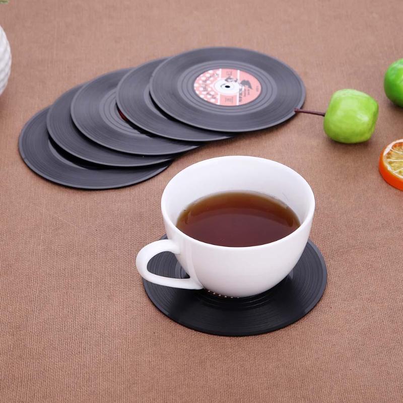 Retro Vinyl Record 6 pack of Coasters - Heat-resistant & Non Slip - Nifti NZ