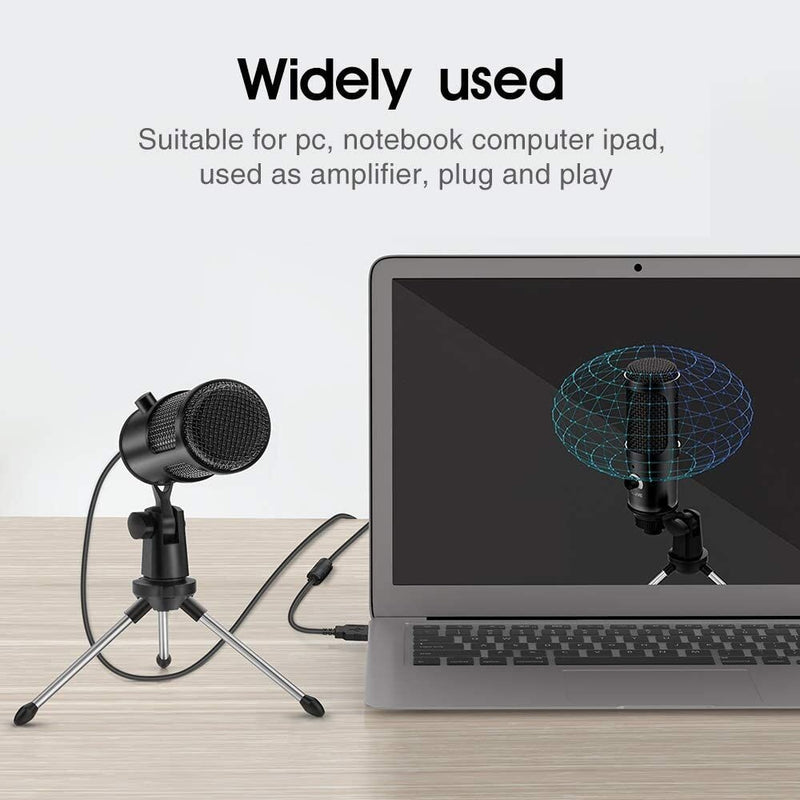 USB Condenser Microphone PC/Mac - Uni Directional with Tripod Stand - Nifti NZ