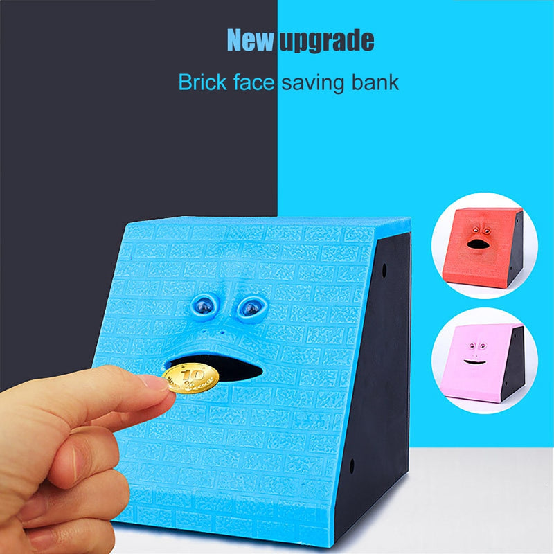 Creative Human Face Animated Piggy Bank - Automatic Sensor - Nifti NZ