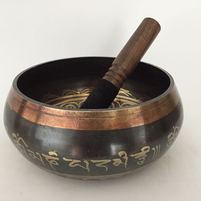 Tibetan Singing Bowl - Hand Hammered Chakra Sound Bowl
