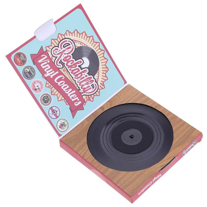 Retro Vinyl Record 6 pack of Coasters - Heat-resistant & Non Slip - Nifti NZ