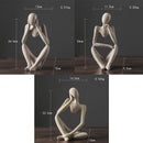 Nordic Abstract Thinker Statue Figurine - Home Decor Sculpture Modern Art - Nifti NZ
