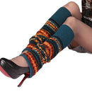Over Knee Long Knit Leg Warmers - Chic Warm Striped Leggings
