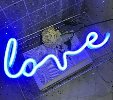 LED Neon Love Light - USB & Battery powered